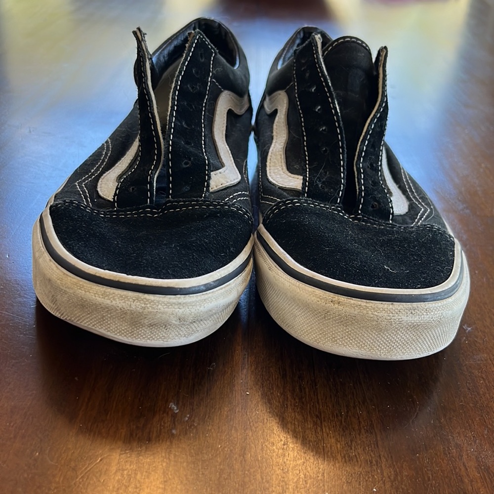 VANS old skool low men’s black white suede shoes - Picture 3 of 9